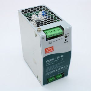 DDRH-120-48, DC-DC, 120Вт, вход 250…1500 В DC, выход 48В/2.5А, рег.выход 48…58В, изоляция 4000В DC, в кожухе на DIN-рейку, 63х125.2х115мм, -40...+85°С