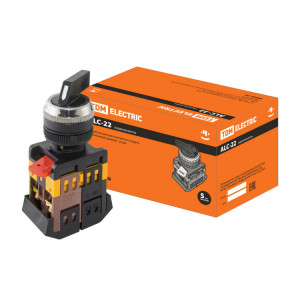 Переключатель АLС-22 черный с длинной рукояткой на 2 фиксир.положения I-O 1з+1р SQ0703-0008