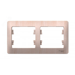 Рамка 2-пост. Glossa горизонт. сосна SE GSL001502