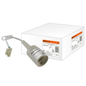 Патрон подвесной с клеммной колодкой, Е27, белый, SQ0335-0023