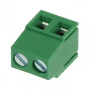 DG500-5.08-02P-14-00A(H), Винтовой клеммный блок c рельефной обоймой, 2 контакта. Серия DG500-5.08
