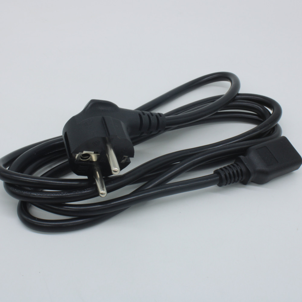 Изображение товара Кабель питания Schuko (CEE 7/7) - IEC C13, 1.8 м, черный, MEAN WELL