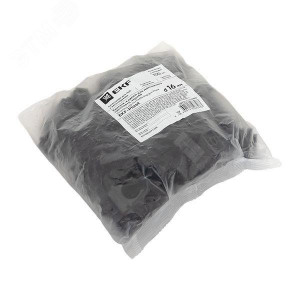 Крепеж-клипса для монтажного пистолета d16 мм (100 шт) черная Plast derjp-z-16-black