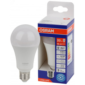 Лампа светодиодная LED 20Вт Е27 4000К 2452Лм груша 220В (замена 250Вт) OSRAM 4099854185458