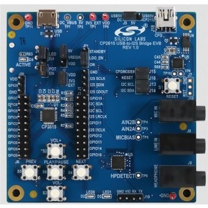 CP2615-EK-2, Средства разработки интерфейсов CP2615 USB to I2S Audio Bridge Evaluation Kit