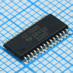 CC1000PW, трансивер 300-1000МГц, 76.8kБит/с,  Pвых.макс=10дБм, Uпит=2.1...3.6В