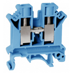 Проходная клемма UKJ-10(BU), Проходная клемма, тип фиксации провода: винтовой, номинальное сечение: 10 мм кв., 57A, 1000V, ширина: 10,2 мм, цвет: синий, тип монтажа: DIN35