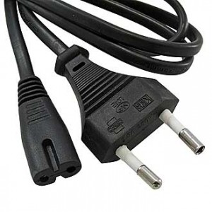 Y001/ST2 1.8М 2X0.5 B03FA, Шнур сетевой с вилкой "8" 1,8м 2х0,5