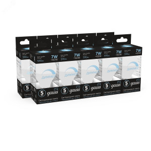 Лампа LED Globe-dim E14 7W 4100К диммируемая 1/10/100 105101207-D