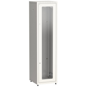 Шкаф LINEA E 33U 600х600мм двери 2шт стек. и метал. сер. LE35-33U66-GM