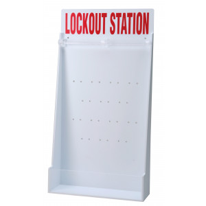 gws50997, Станция для блокираторов открытая малая, полистирол, 591х311х97 мм, цвет – белый, 1 шт/упак