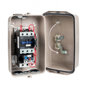 Пускатель в корпусе IP65 КМЭ 40А 400В с РТЭ Ir-30-40А и индик. ctrp-r-40-400v-led