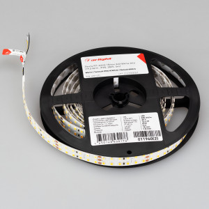 Лента RT-A240-15mm 24V White-MIX (19.2 W/m, IP20, 2835, 5m) 011960(2), Светодиодная широкая лента RT-A240, открытая. Светодиоды 2835, 240 шт/м (1200 шт на 5 м), белая плата, ширина 15 мм, скотч 3M. Цвет MIX БЕЛЫЙ 6000 K + ТЁПЛЫЙ 2700 K, цветопередача CRI>85, угол 120°. Питание 24V, мощность 19.2 Вт/м (96 Вт на 5 м). Размеры