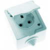 Изображение товара Розетка 1-м ОП РА16-660 16А IP44 с заземл. бел. Кунцево 5906