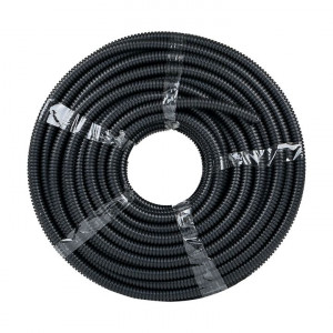 Труба гофрированная d20мм с протяжкой безгалоген. трудногорючая (FRHF) (уп.100м) Plast PROxima FRHF-20