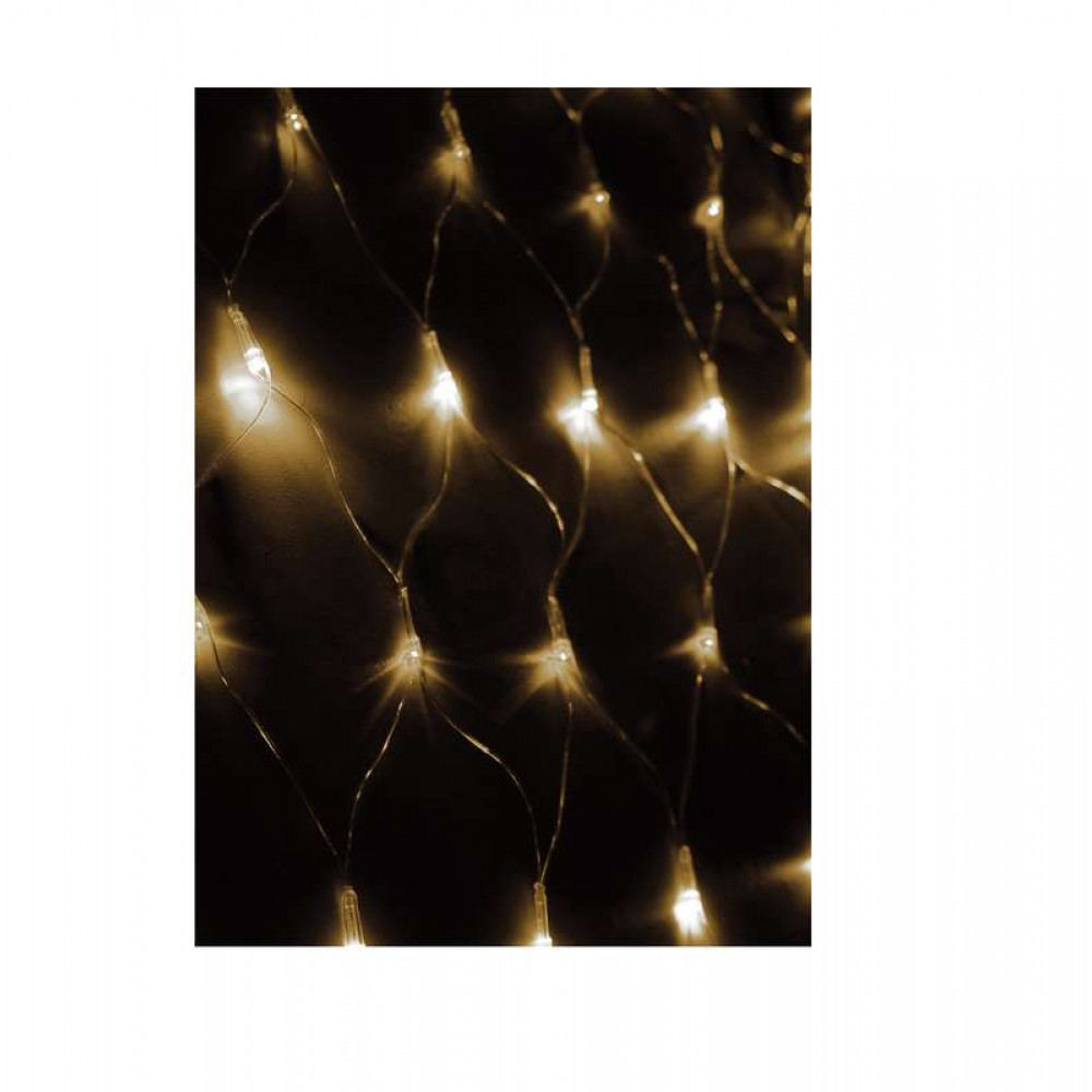 Изображение товара Гирлянда уличная 300 LED 2х1.5м теплый белый IP44 для улицы Космос KOC_NET300_WW_IP