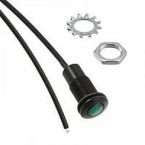 FLXR1GTP08, Светодиодные трубки RUGGED FLX LIGHTPIPE BLK FINISH 8" GRN