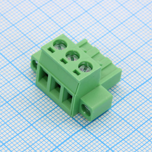 2EGTKM-5.0-03P-14-100, Разъемный клеммный блок, 3 контакта шаг 5.0мм