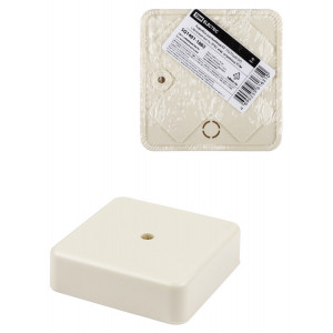 Коробка распаячная КР 75х75х20 ОП, сл. кость, IP40, инд. штрихкод SQ1401-1803