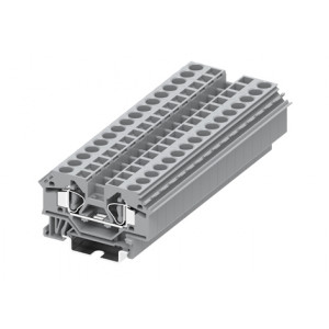 Проходная клемма 206911, Проходная клемма, тип фиксации провода: пружинный, номинальное сечение: 6 мм кв., 41A, 800V, ширина: 8 мм, цвет: серый, тип монтажа: DIN35