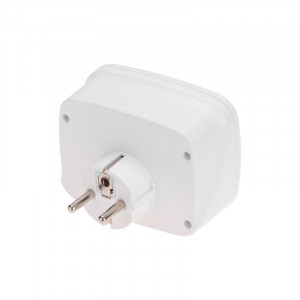 Тройник электрический 16А с/з+2х2.5А+3хUSB-A 2.4А+USB Type-C 3А бел. 11-1250