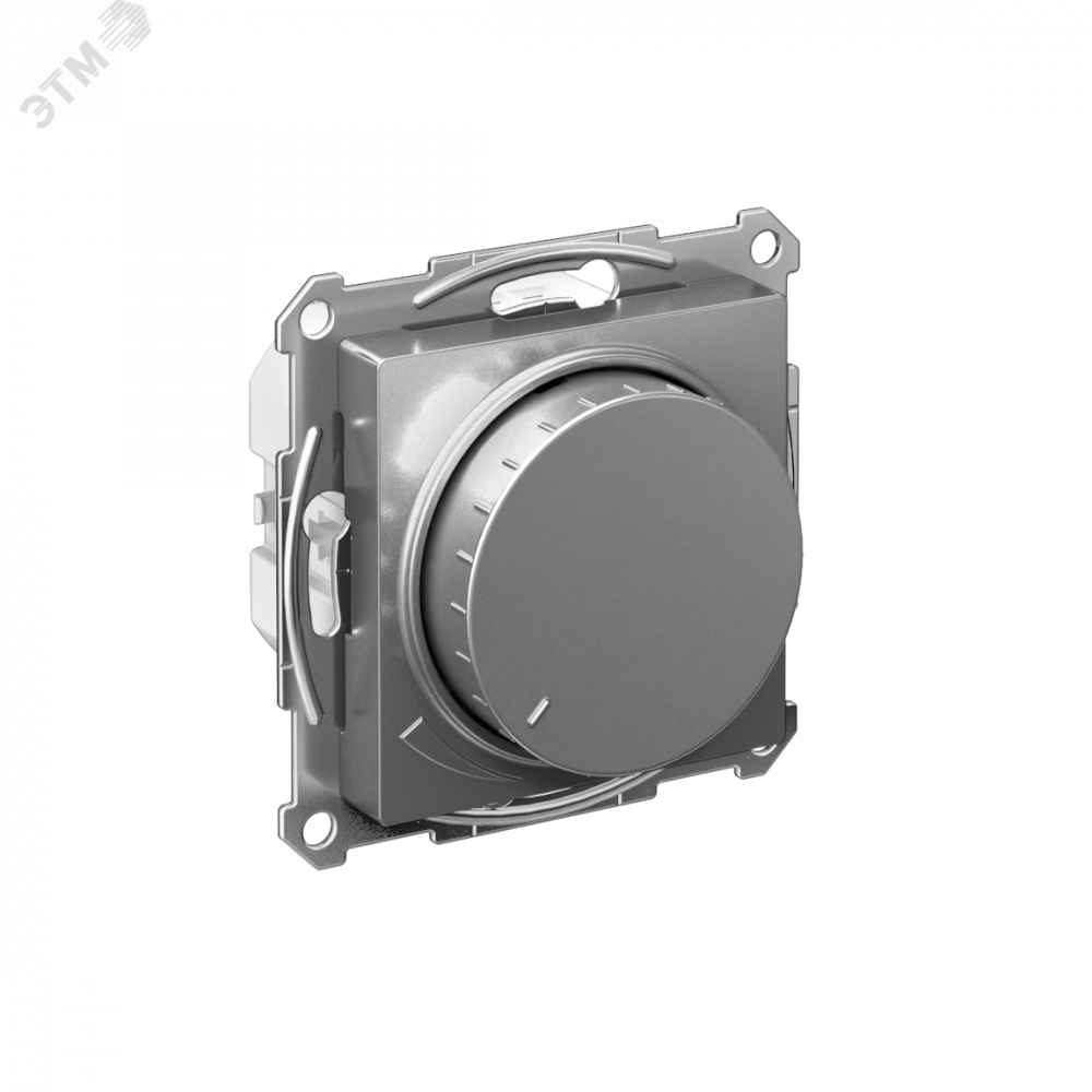 Изображение товара Светорегулятор AtlasDesign с поворотно-нажимным управлением, LED, 400 Вт, сталь