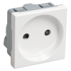 РКС-20-20-П Розетка без з/к 2к (на 2 модуля) ПРАЙМЕР белая нМ CKK-40D-RSB2-K01