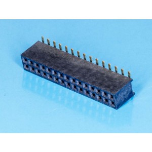 PBD1.27-30S, Разъем 2х15 гнездо на плату, поверхностный монтаж, шаг 1,27мм