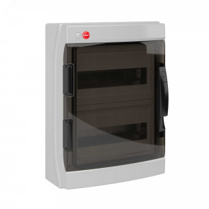 Щиток настенный с дверцей 24 мод.,IP65, серый, с клеммным блоком 63А RB24W6TGD