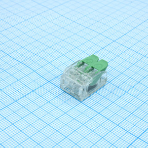 DG221-5.6-02P-17-00A(H), Нажимной клеммный блок для соединения проводов от 0,2 до 4мм2, кол-во контактов 2.Аналог WAGO 221-412.