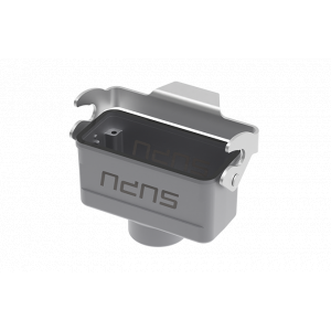 Крышка разъема S16B-CC-1L.M-M32, Крышка разъема на кабель, типоразмер 16B, с уплотнителем, 1 отверстие с резьбой для кабельных вводов M32x1,5, с верхним расположением, с одной защелкой, материал корпуса: алюминиевый сплав