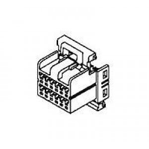 174046-1, Автомобильные разъемы 040 MLC PLUG HSG 16P NATURAL