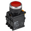 Кнопка с подсветкой и фиксацией d=22мм 1NO+1NC красная MASTER IEK MI-BT60-11TD-3-11-K04