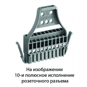 Розетка Wiecon ST29/10 BC, Розеточный разъем, угловой, на кабель, шаг: 5.08 мм, 10 полюсов, фиксация провода винтовая, исполнение: без маркировки, с кабельной разгрузкой, 250V, 10А, цвет: серый