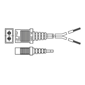 489-086-L21, Принадлежности для вентиляторов Plug & Cord Set for 160x51mm AC Fan (Straight) (UL/CSA certified) (2100mm)