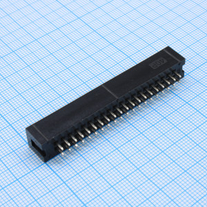 KLS1-202-40-S-B, вилка в плату шаг 2.54мм. прямая