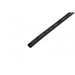 Трубка термоусадочная СТТК (3:1) 9/3 черная, двустенная клеевая термоусаживаемая трубка в метровой нарезке