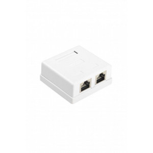 Розетка компьютерная 2-м ОП SB1-2-8P8C-C6-SH-WH RJ45 (8P8C) кат.6 экранир. Dual IDC 430237