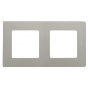 ETIKA Рамка 2 поста светлая галька 672522