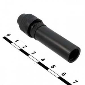 8-0024, Гнездо автоантенны на кабель, черный пластик