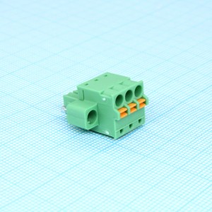 FK-MCP 1.5/ 3-STF-3.81, Разъемы для печатной платы, номинальный ток: 8 A, расчетное напряжение (III/2): 160 В, номинальное сечение: 1,5 мм?, полюсов: 3, размер шага: 3,81 мм, тип подключения: Пружинные зажимы Push-in, цвет: зеленый