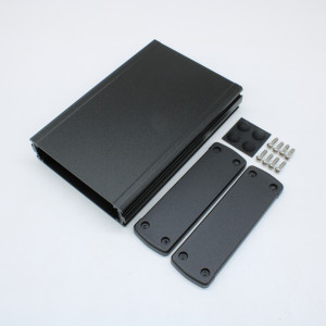 ALUG704BK160, Алюминиевый черный корпус с черными торцевыми панелями