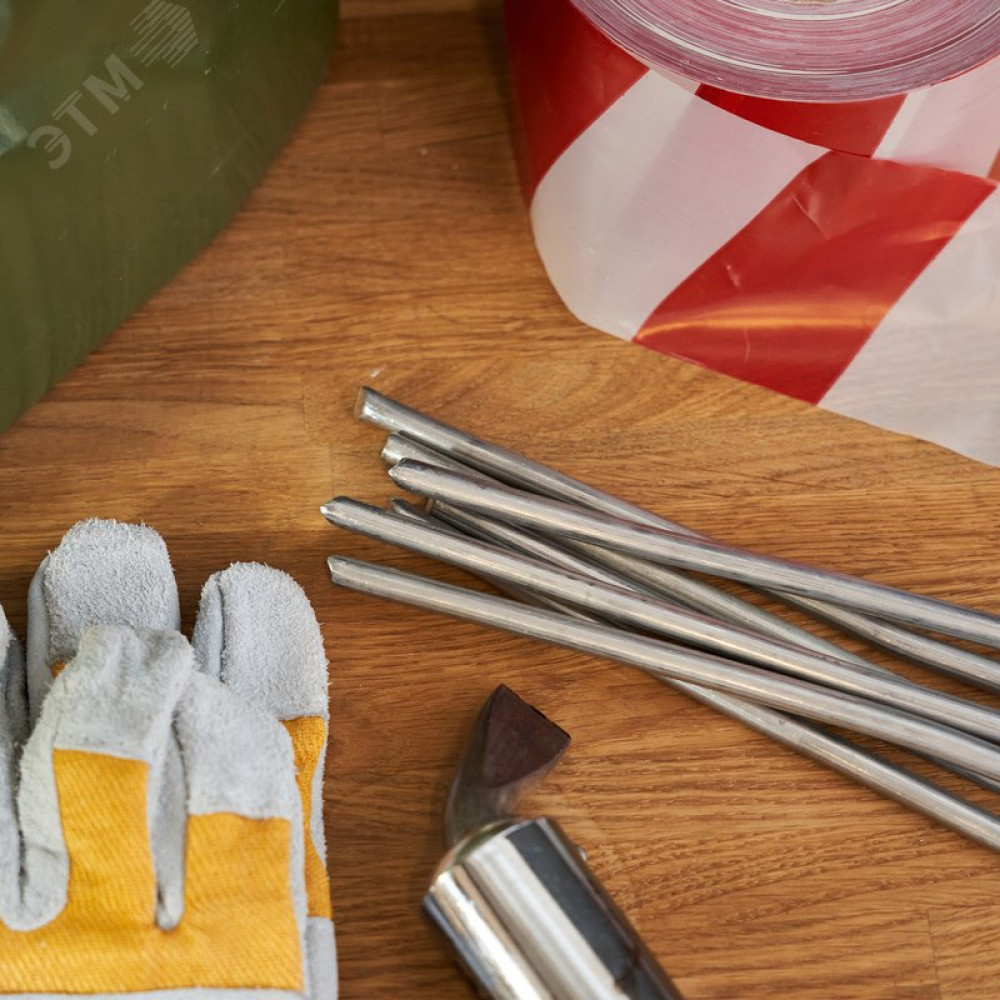 Изображение товара Припой пруток ПОС-61 d8 мм L40 см 195 г REXANT для электроники и автотехники