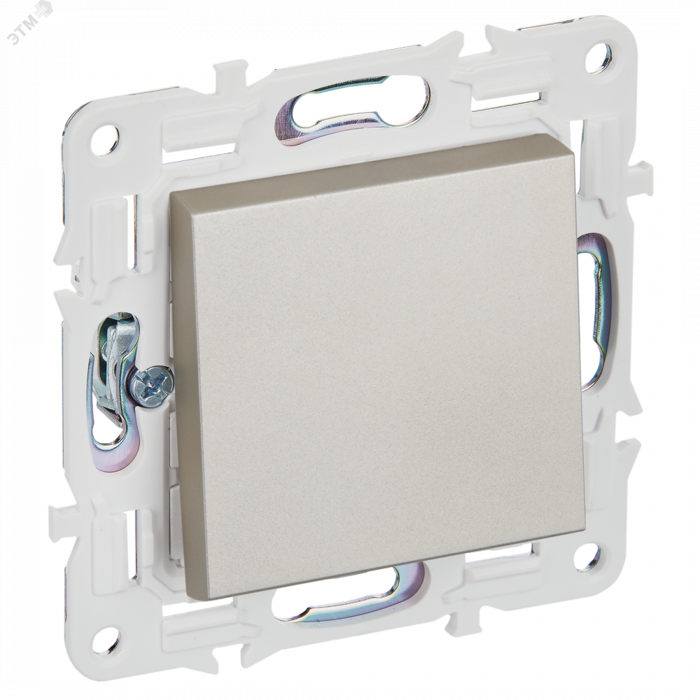 Изображение товара SKANDY Выключатель 1-клавишный 10А SK-V01Sh шампань IEK SK-V10-0-10-K37