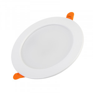 Панель светодиодная встраиваемая круглая 9Вт 230В 6500К 630Лм 118мм белая IP20 606-1007