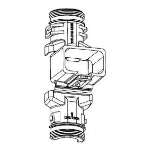 1011-255-0205, Автомобильные разъемы DT BACKSHELL 180 2way plug