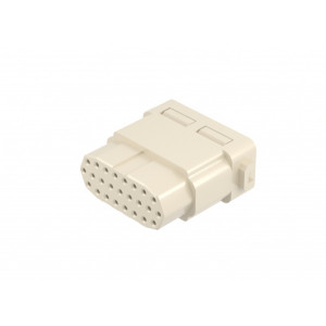 Розеточная контактная вставка HMHD-025-FC-1, Розеточная контактная вставка, обжимная фиксация, 25 полюсов, типоразмер модульный, 50V, 4A, (обжимные контакты поставляются отдельно)