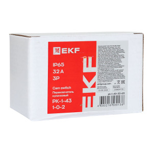 Переключатель кулачковый ПК-1-43 32А 3P -1-0-2- IP65 EKF