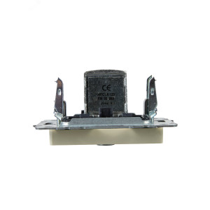 BRITE Розетка TV проходная РТВ10-0-БрКр бежевый BR-A10-P-K10