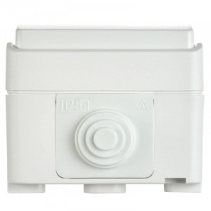 Выключатель проходной 1-кл. ОП Форс IP54 ВС20-1-1-ФБ с индикацией бел. IEK EVS11-K01-10-54-DC